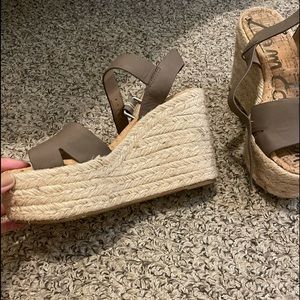 Lightly worn Sam Edelman platform espadrilles